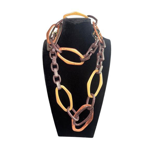 Alisha. D Jewelry - Alisha D Made In Italy Statement Necklace Geometric Art Deco Boho Chunky